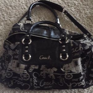 Rare Coach horse and carriage satchel bag.